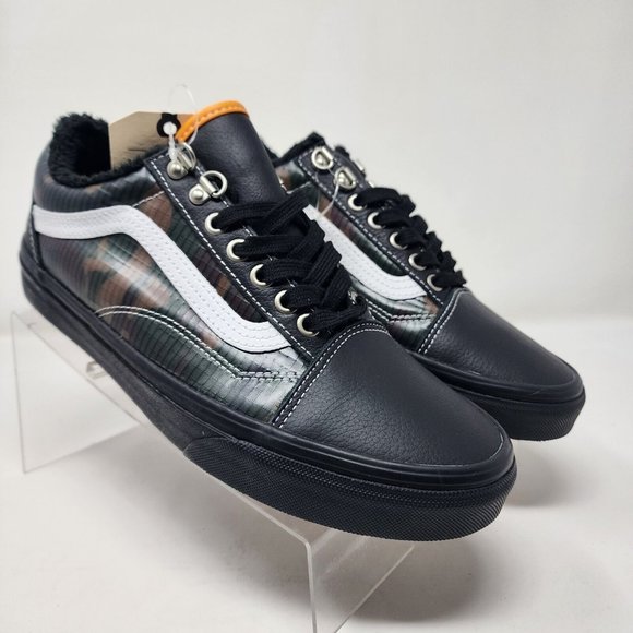 Vans Skateboard Shoes Mens Womens Black Camo Old Skool MTE
